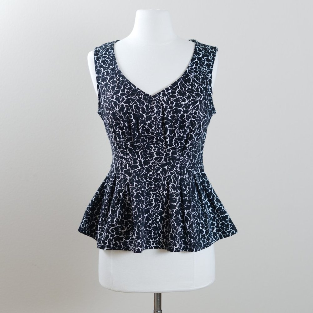 Anthropologie Deletta Peplum Top SMALL